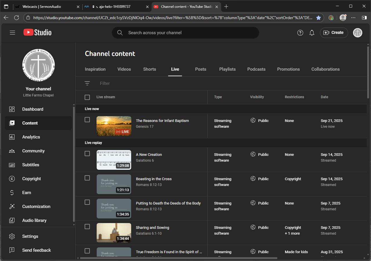 YouTube recast