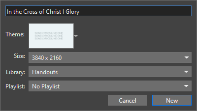 Edit slides